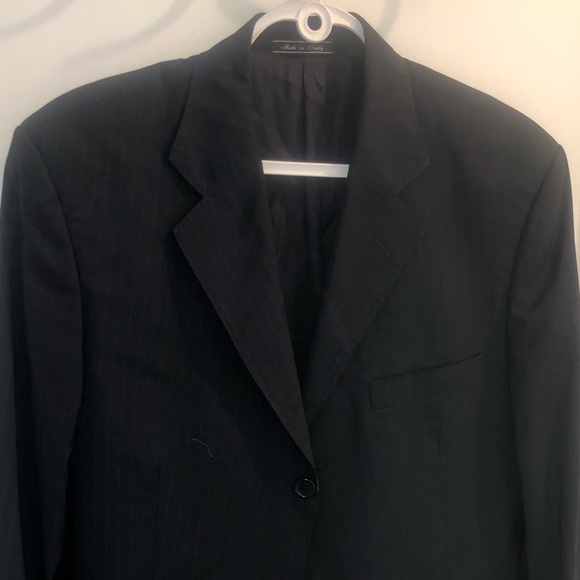 YSL saint Laurent blazer jacket dark blue striped - Picture 7 of 7